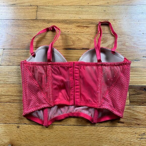 Victorias Secret Red Bustier Size 34C (Bundle 3 for 30 Deal) - Picture 4 of 9
